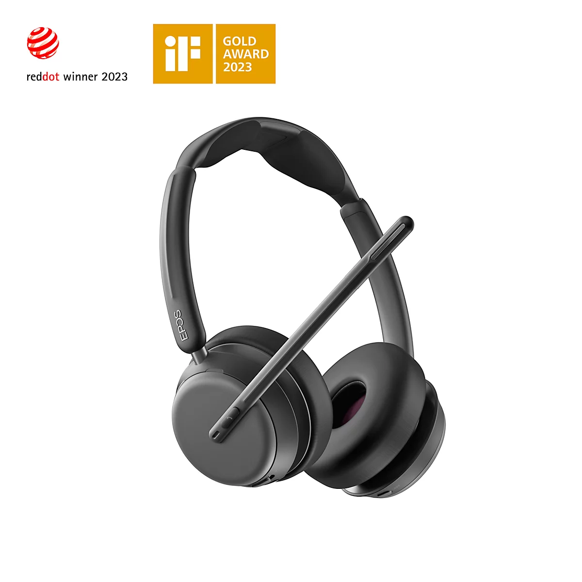Bluetooth Headset EPOS Impact 1060, ANC, binaural, UC-optimiert, 30 m Reichweite, schwarz