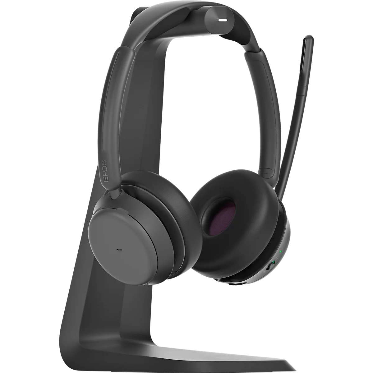 Bluetooth Headset EPOS Impact 1061, ANC, binaural, UC- optimiert, bis 30 m, mit Ladestation, schwarz