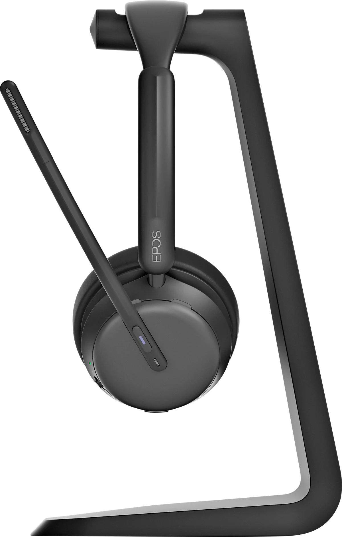 Bluetooth Headset EPOS Impact 1061, ANC, binaural, zertifiziert für Microsoft Teams®, bis 30 m, mit Ladestation, schwarz