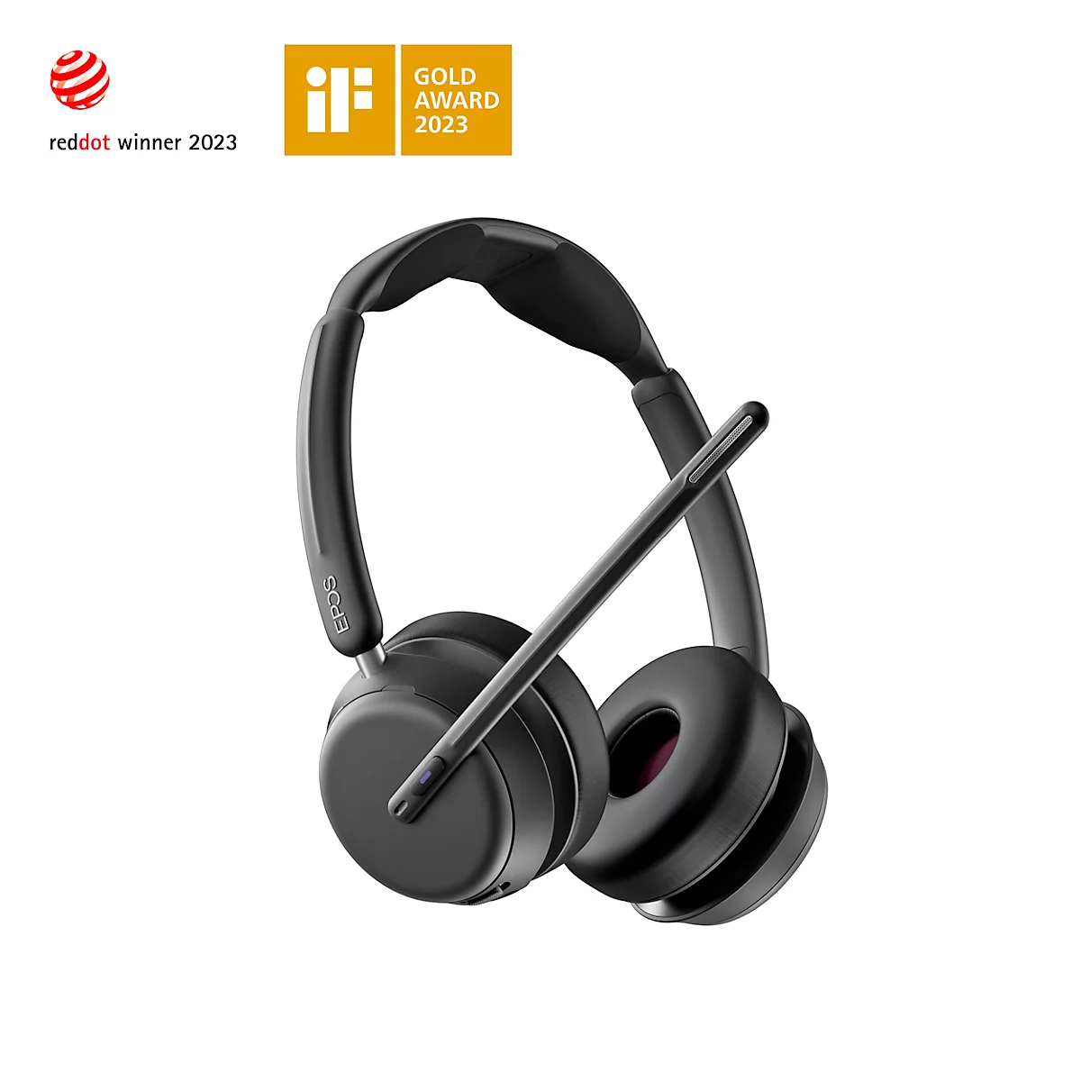 Bluetooth Headset EPOS Impact 1061 Headset, binaural, UC optimiert, bis 30 m, schwarz 