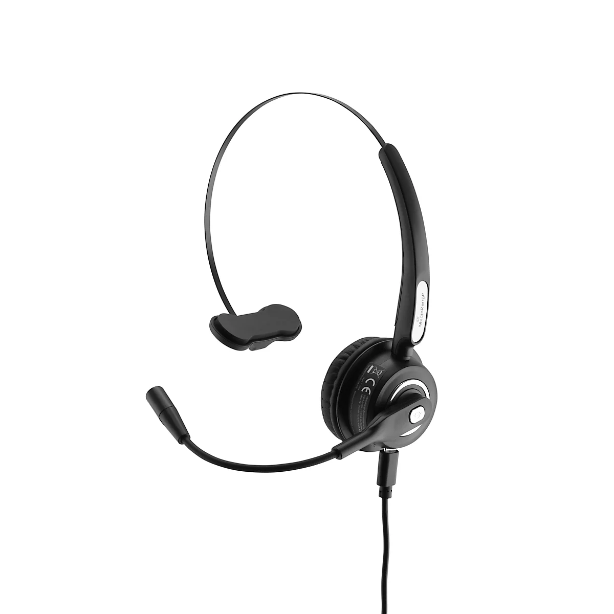 Bluetooth Headset MediaRange MROS305, monaural, Lautstärkeregler, Mikrofon mit Rauschfilter, Reichweite bis 10 m, bis 12 h, schwarz