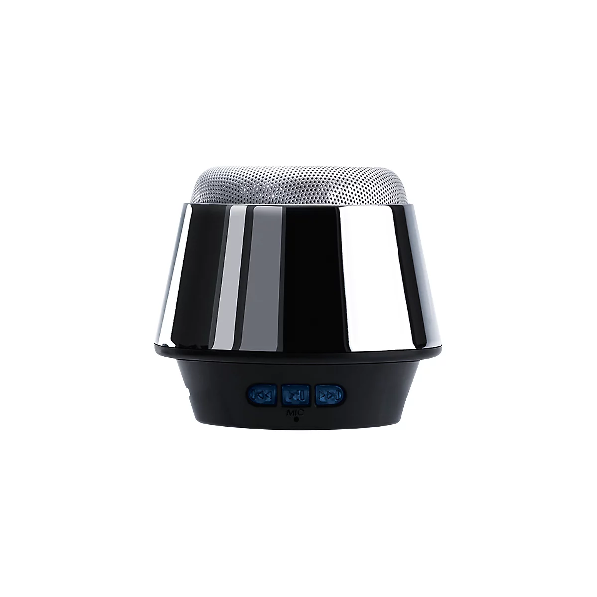 Bluetooth luidspreker Chrome, met ingebouwde FM-radio, handsfree-functie