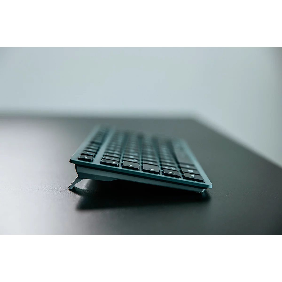 Bluetooth Tastatur Cherry KW 7100 Mini BT Slate Blue, QWERTZ, Multi-Device, kompaktes Format, inkl. Transporttasche