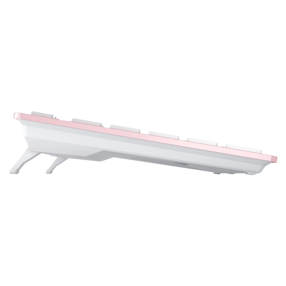 Bluetooth toetsenbord Cherry KW 7100 Mini BT Cherry Blossom, QWERTZ, multi-apparaat, compact formaat, incl. draagtas