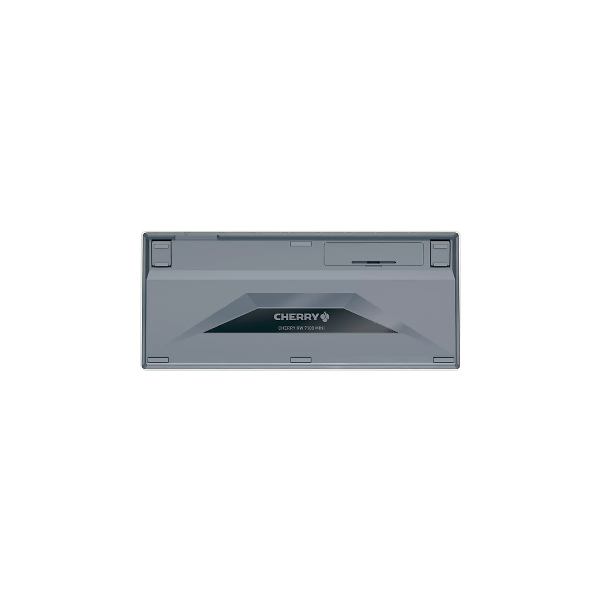 Bluetooth toetsenbord Cherry KW 7100 Mini BT Milk White, QWERTZ, voor meerdere apparaten, compact formaat, incl. draagtas