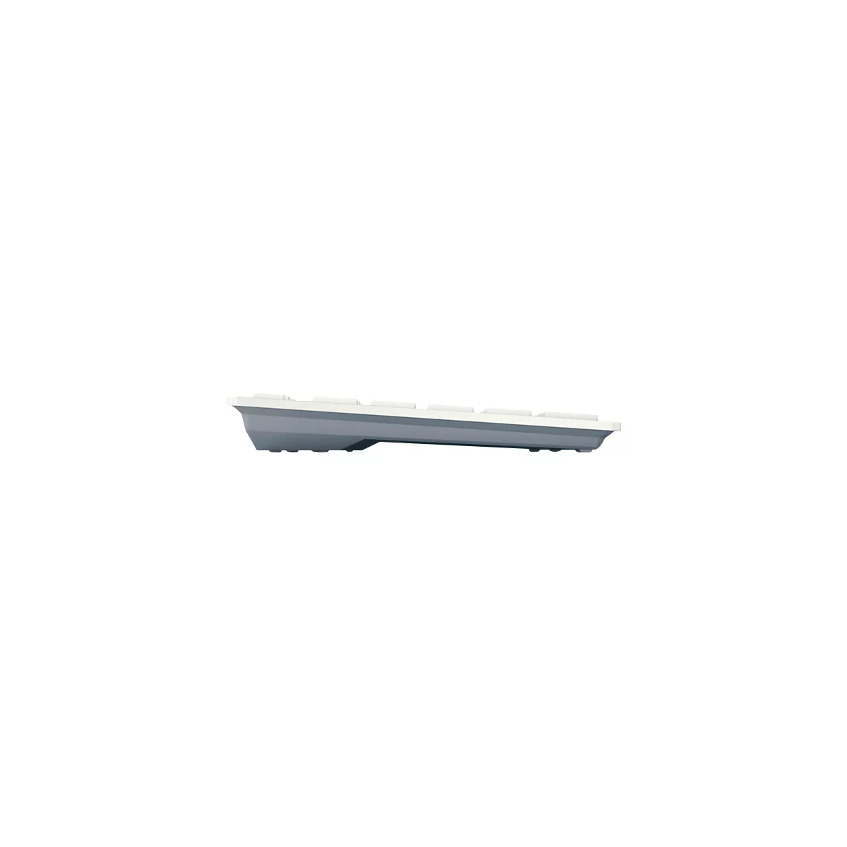 Bluetooth toetsenbord Cherry KW 7100 Mini BT Milk White, QWERTZ, voor meerdere apparaten, compact formaat, incl. draagtas