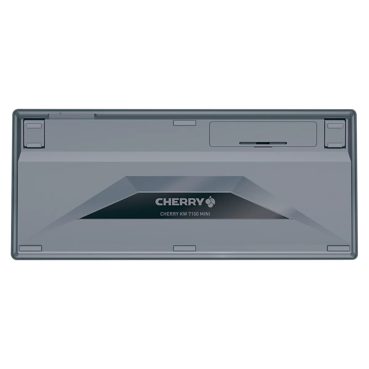 Bluetooth toetsenbord Cherry KW 7100 Mini BT Slate Blue, QWERTZ, voor meerdere apparaten, compact formaat, incl. draagtas