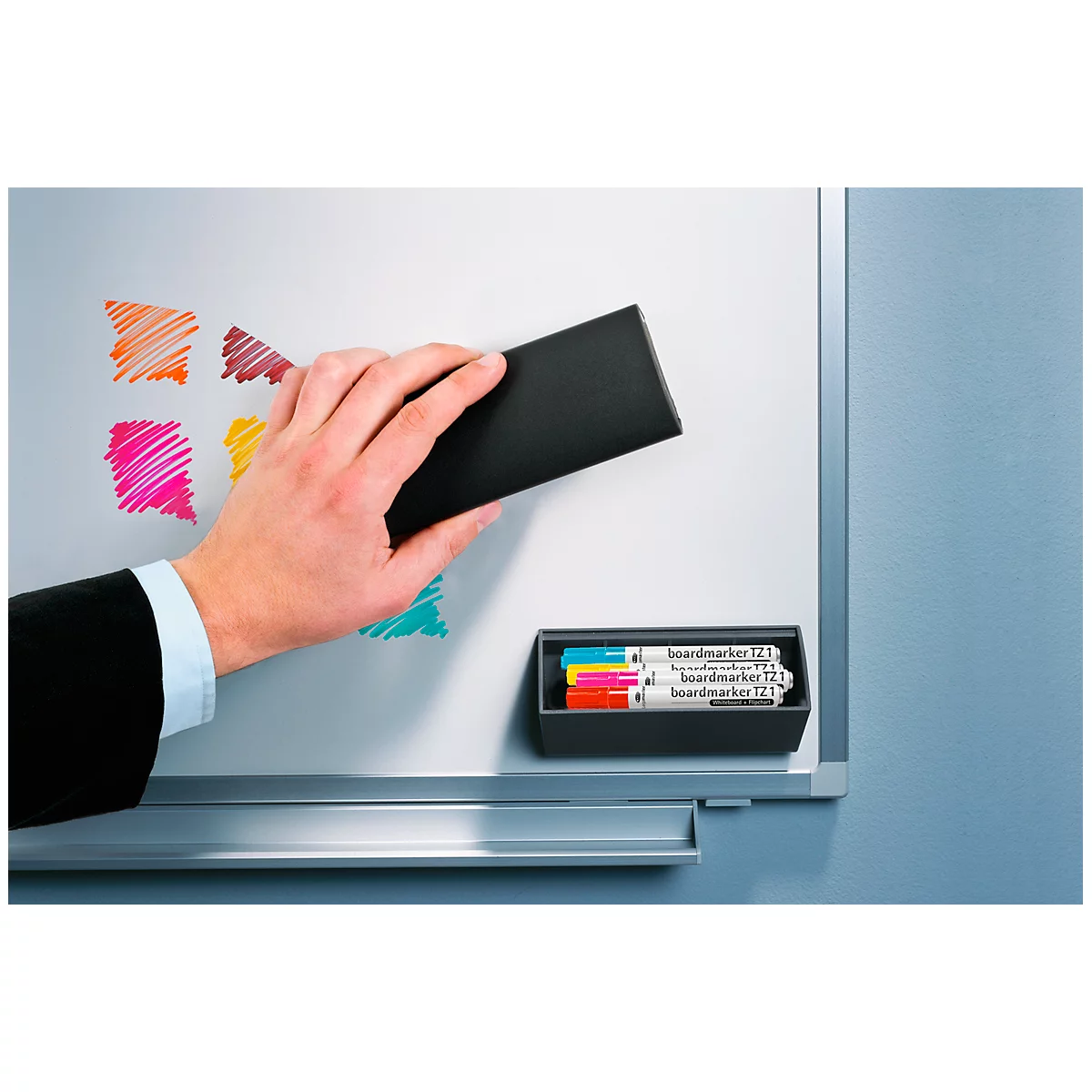 Board-Assistant 7-122500 Legamaster, Trousseau de rangement et effaceur, magnétique