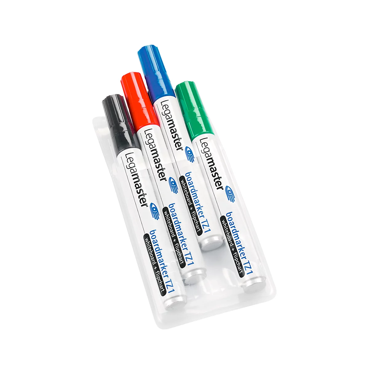 Boardmarker TZ1 voor flipovers en whiteboards, 4 stuks, diverse kleuren