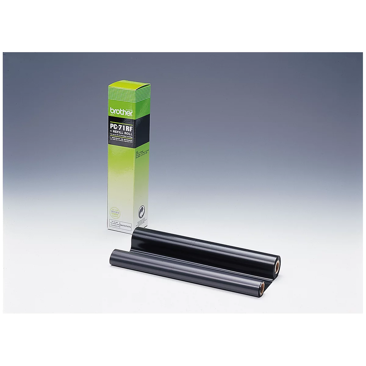 Bobine à transfert thermique PC-71RF Brother, 1 rouleau, noir
