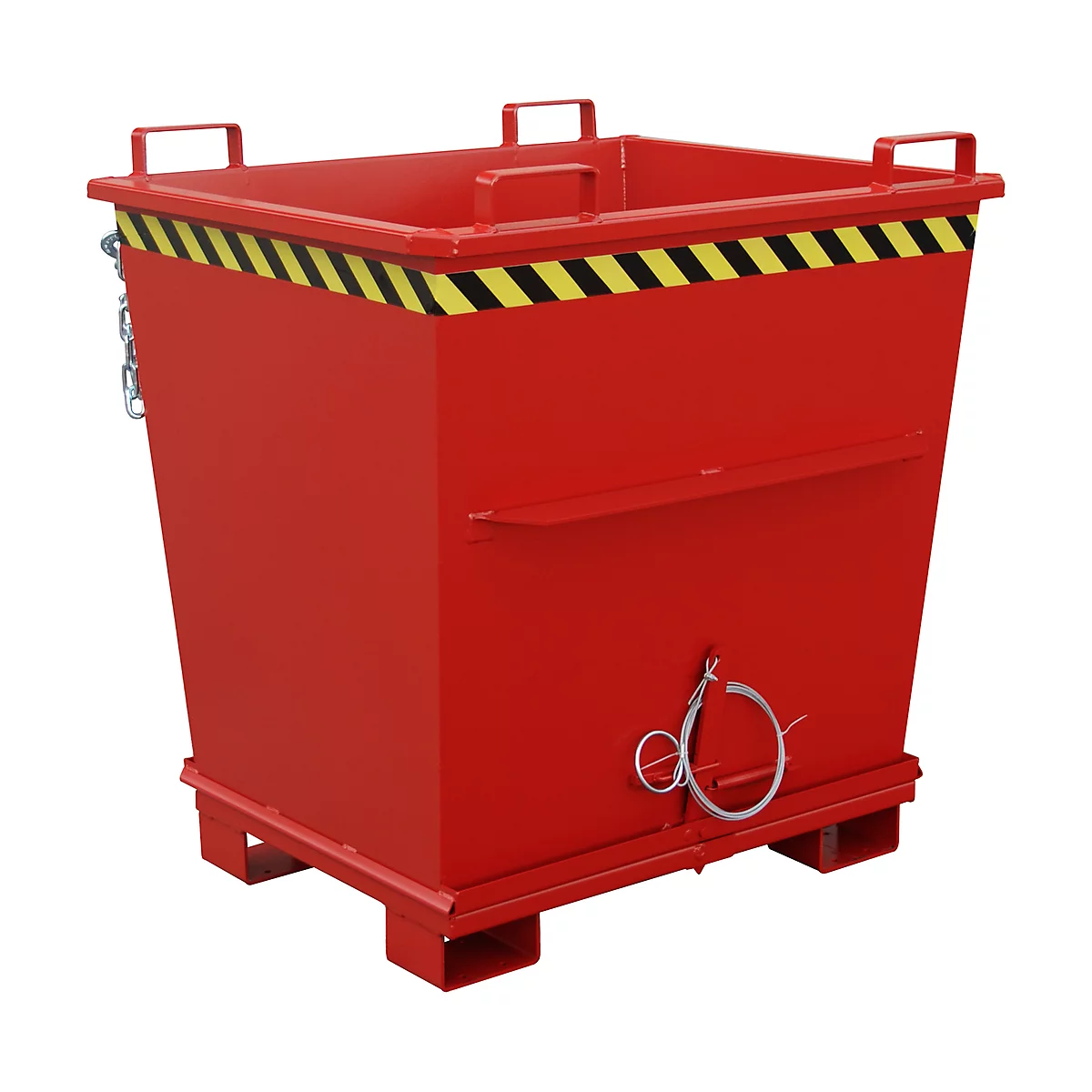 Bodemklepcontainer BKB 1000, rood