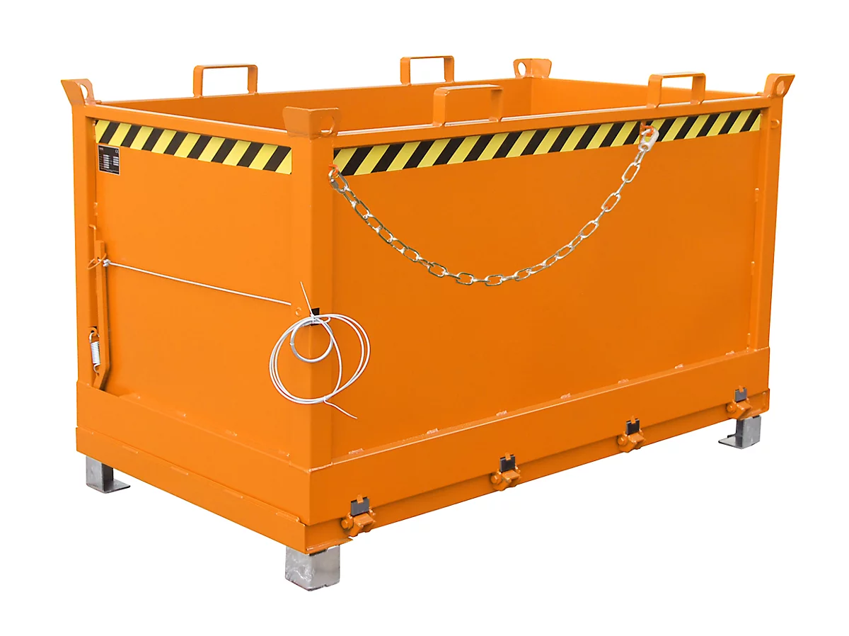 Bodemklepcontainer FB 1500, oranje