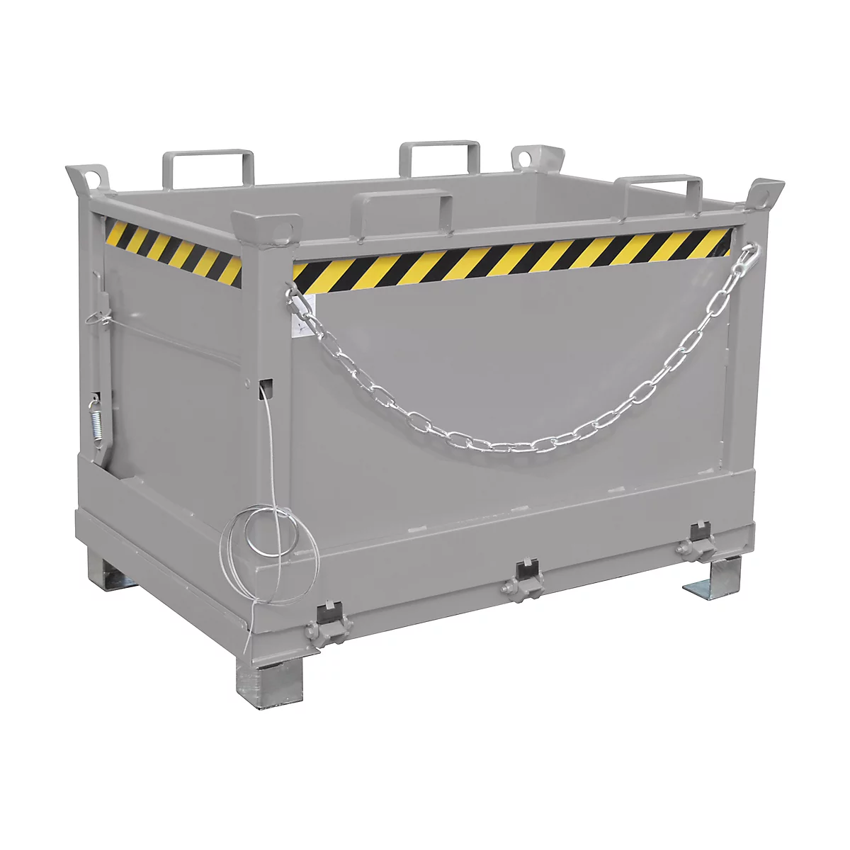 Bodemklepcontainer FB 500, L 800 x B 1200 x H 860 mm, gegalvaniseerd