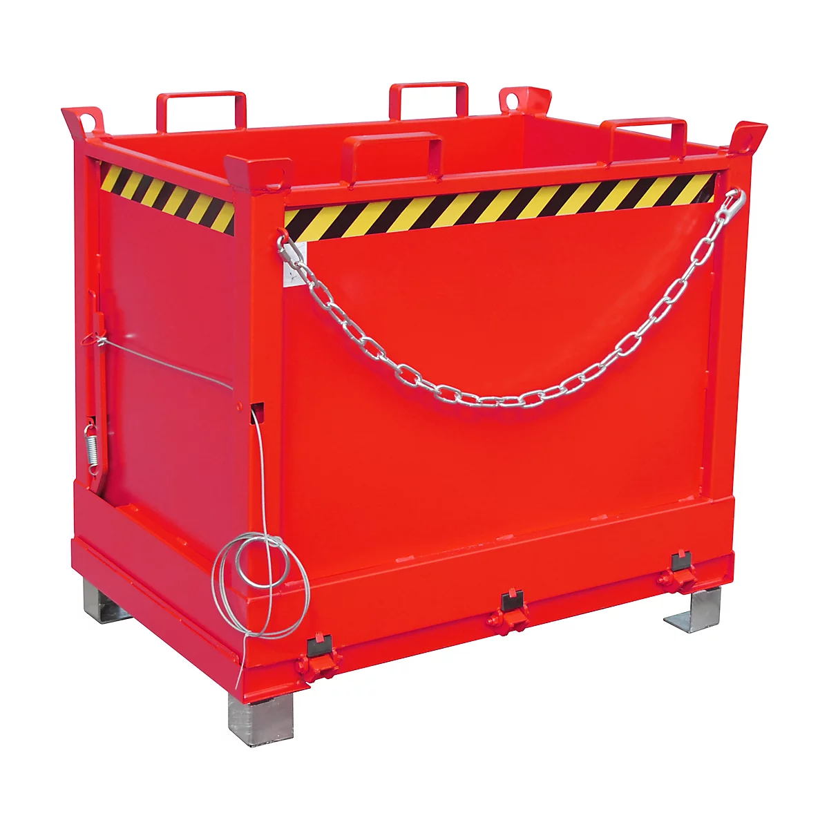 Bodemklepcontainer FB 750, rood