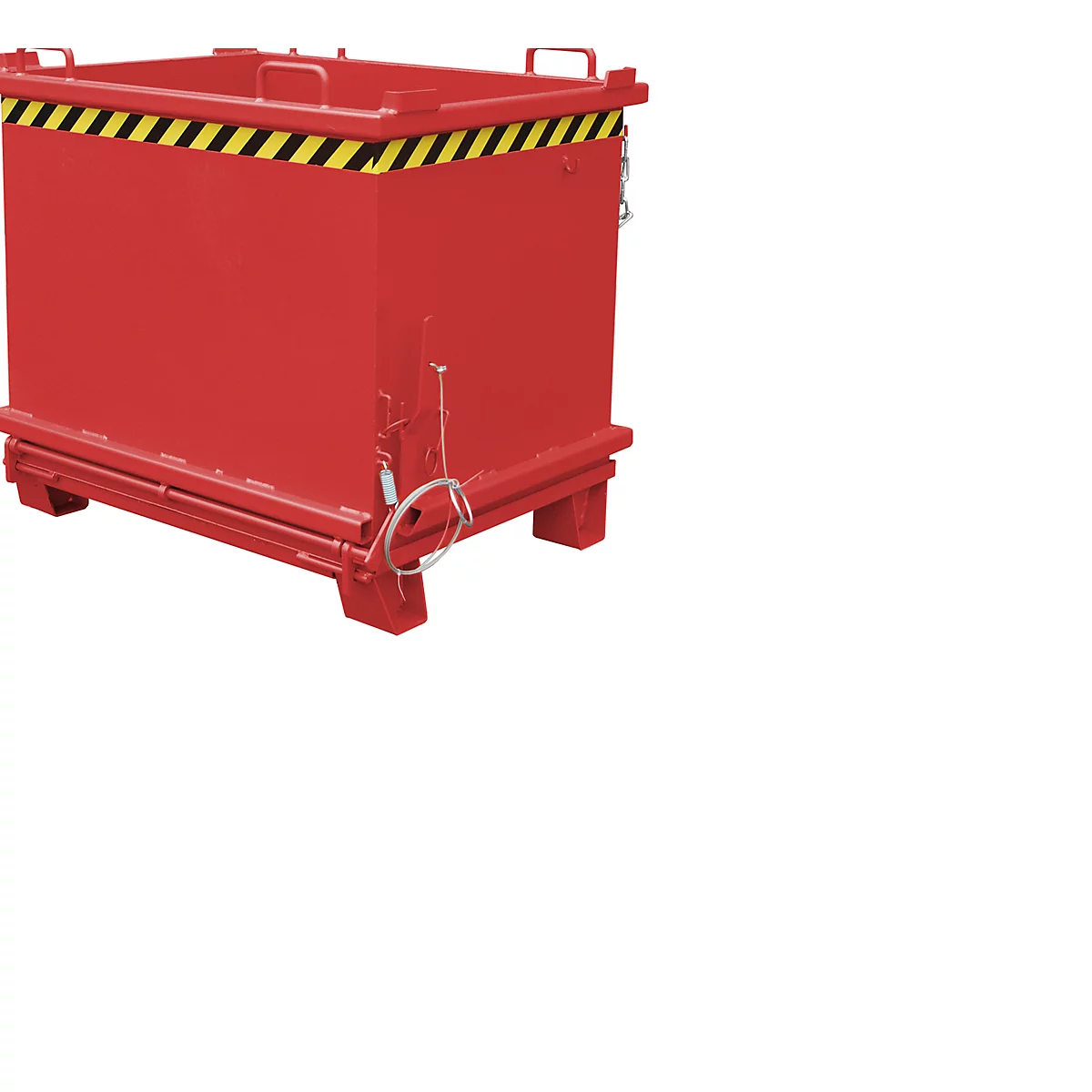 Bodemklepcontainer SB 1500, rood