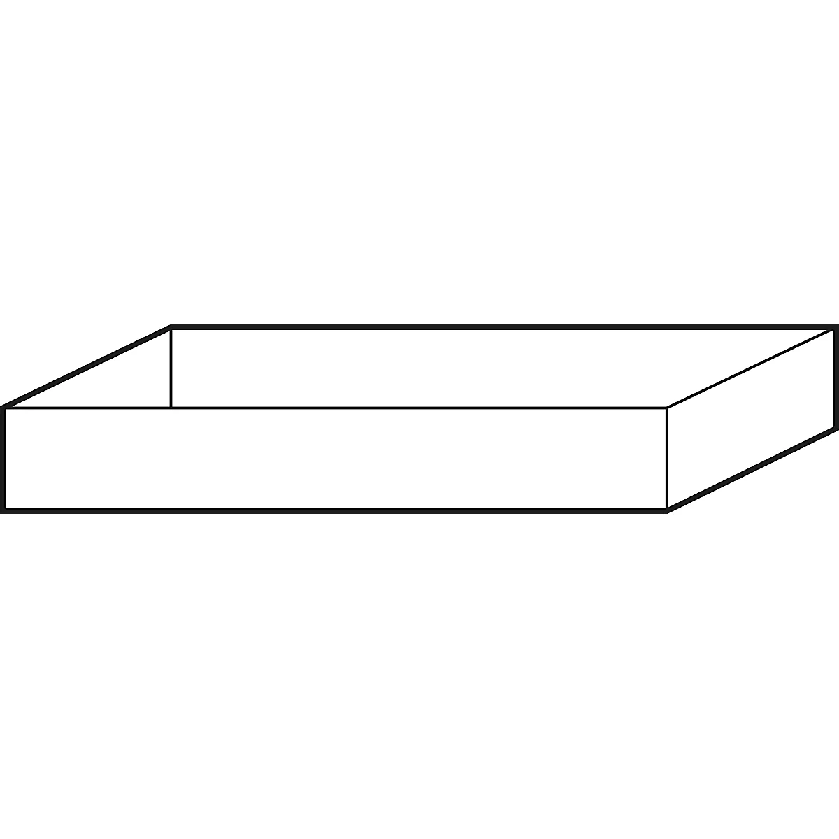Bodenauffangwanne Abz für asecos Sicherheitsschränke der Q30, Q90 und S90 Serie, Polypropylen, grau, B 749 x T 505 x H 107 mm, 22 l