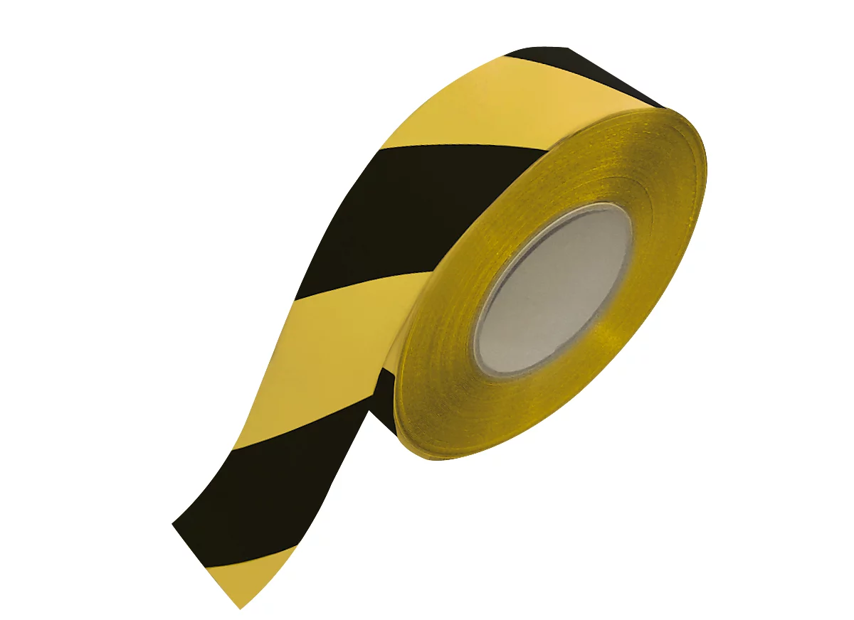 Bodenmarkierungsband Safety-Floor Permanent, für versiegelte Flächen, B 50 mm x L 33 m, schwarz/gelb