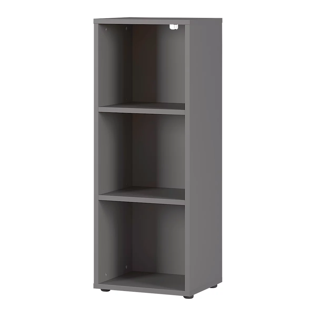Boekenkast Agenda, 3 OH, B 450 x D 400 x H 1200 mm, grafiet