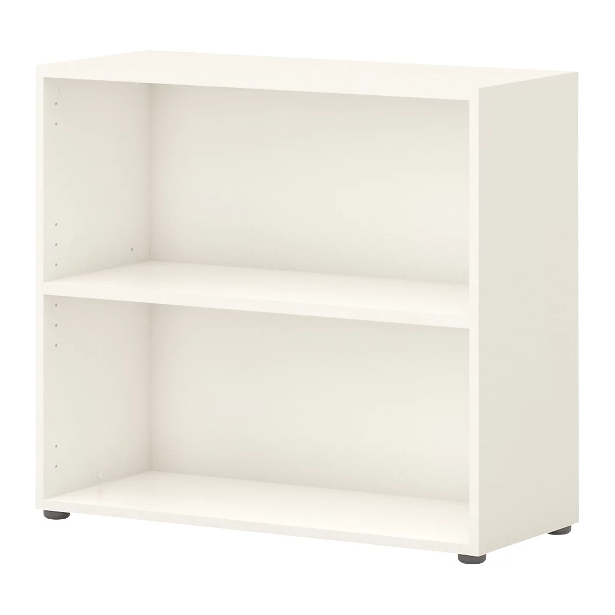 Boekenkast TEMPIO - van hout - B 800 x D 340 x H 720 mm - 2 OH - wit