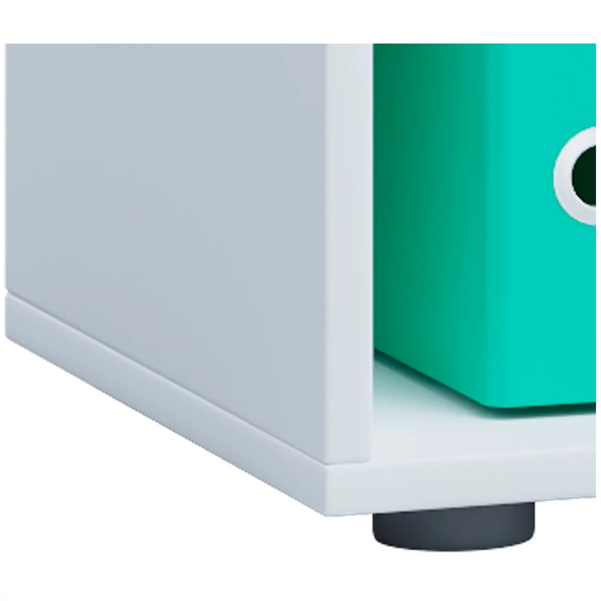 Boekenkast van hout, 5 OH, in hoogte verstelbare legborden, B 700 x D 400 x H 1780 mm, wit