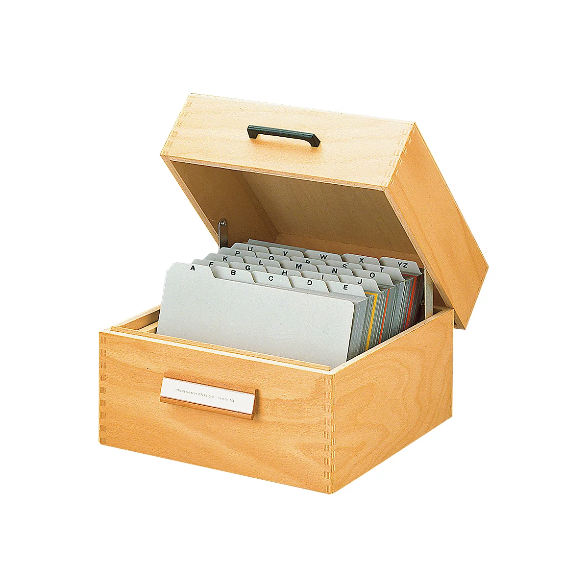 Boîte à fiches en bois HAN, format A5, 500-900 fiches