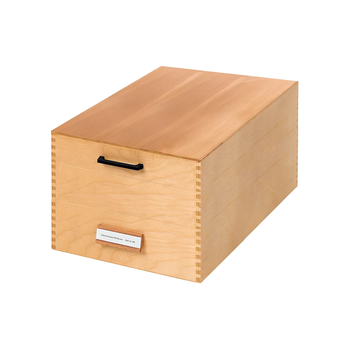 Boîte à fiches HAN, bois, format A5, 1000-1500 fiches