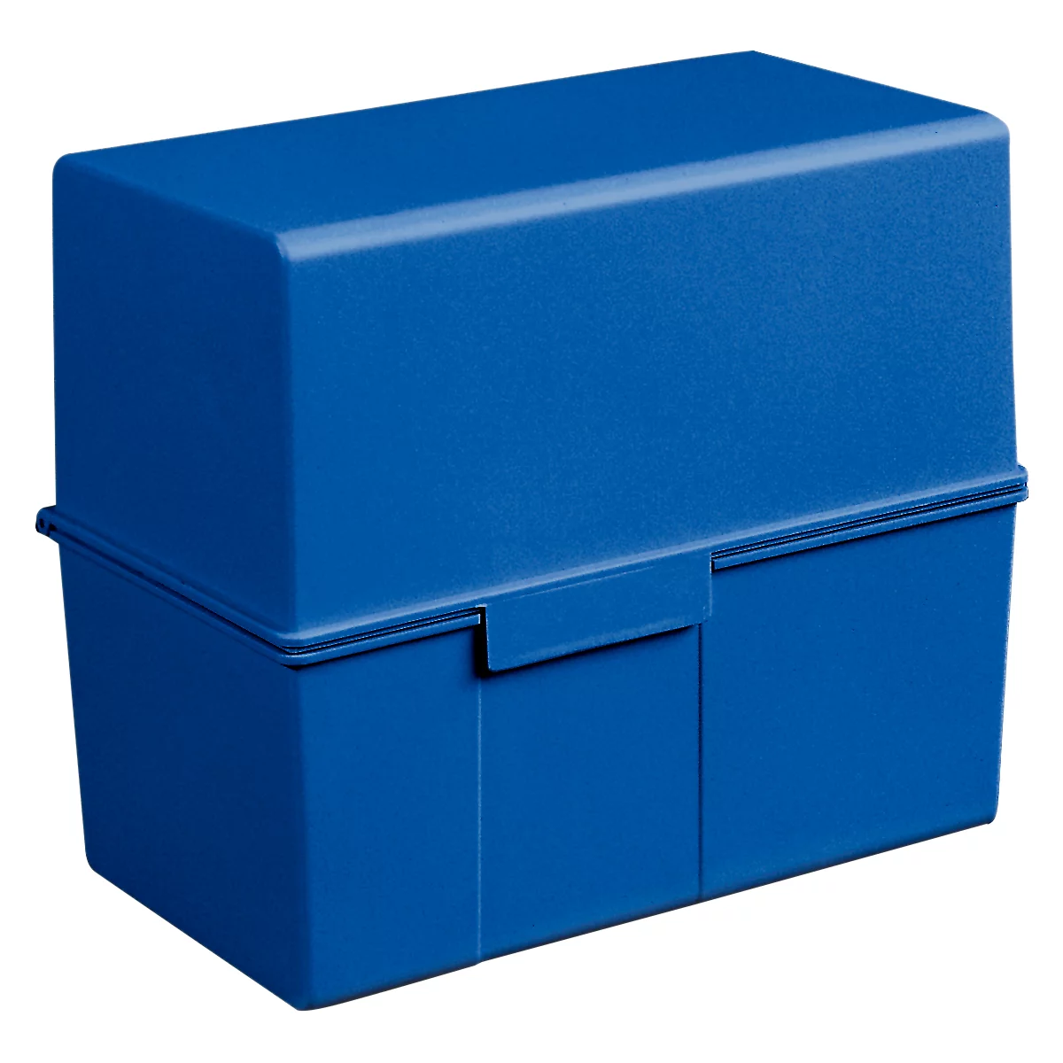 Boîte à fiches HAN, plastique, format A6 paysage, bleu