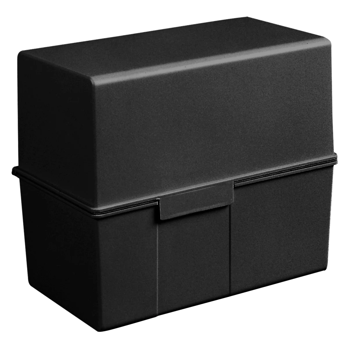 Boîte à fiches HAN, plastique, format A6 paysage, noir