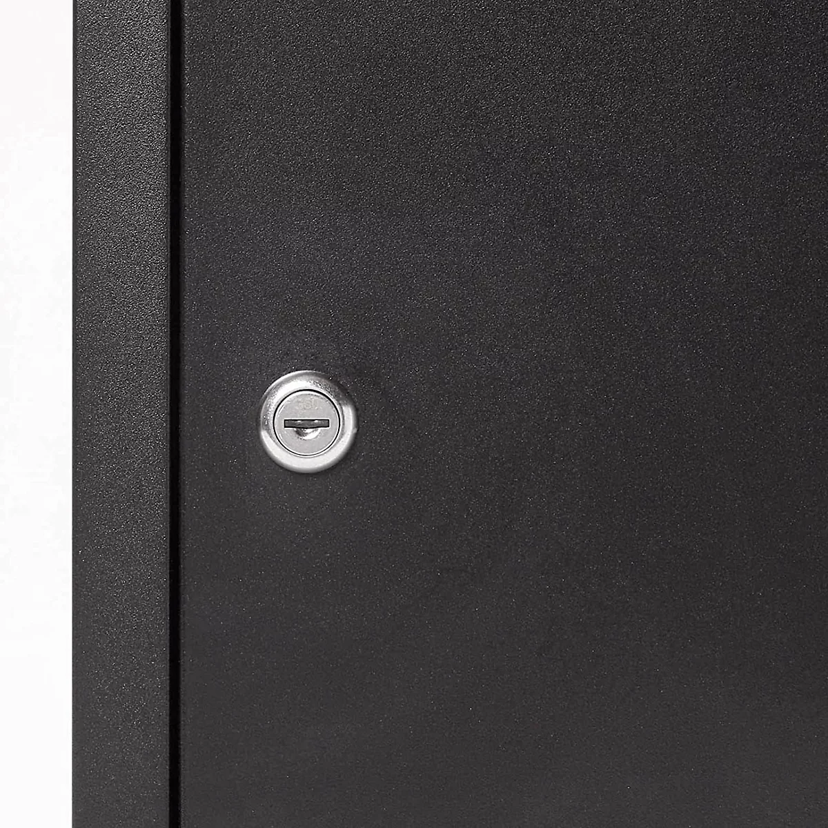 Boîte à paquets Phoenix PB0580, volume 61 l, résistant aux intempéries, Smart System, antivol, serrure à clé, L 440 x P 350 x H 580 mm, acier, noir
