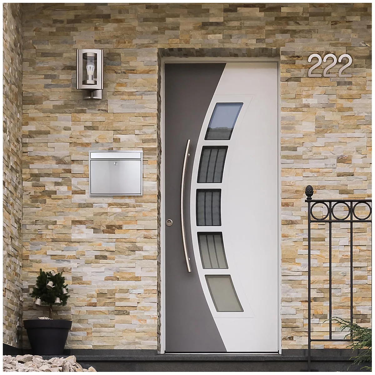 Boîte aux lettres en acier inoxydable Rottner highrise II acier inoxydable