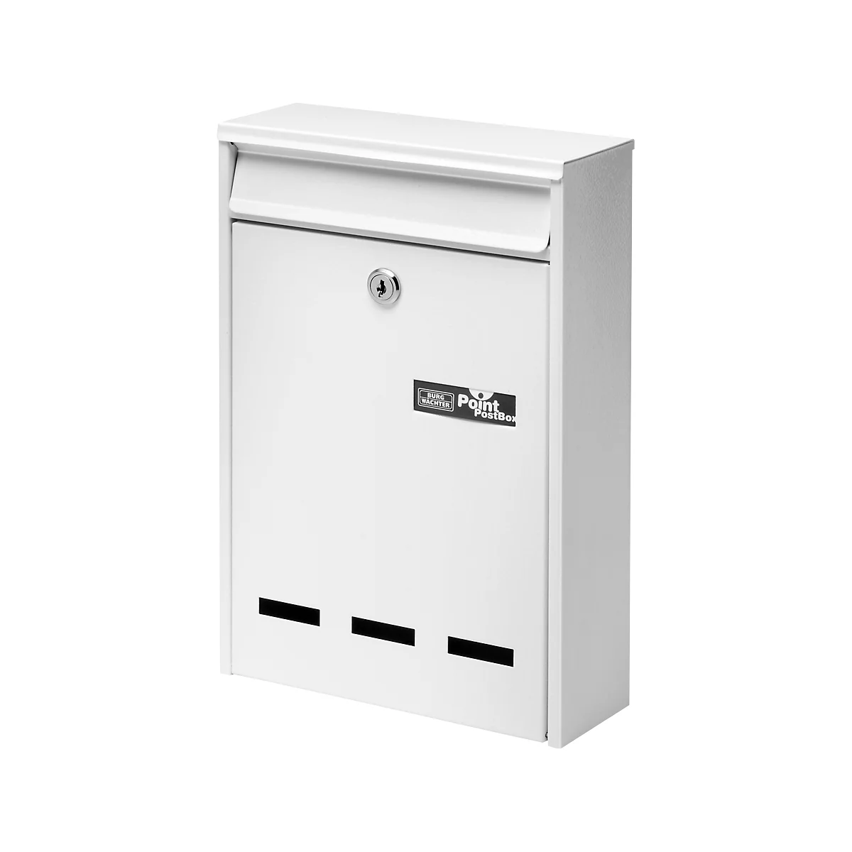 Boîte aux lettres Pocket, en métal, entrée de courrier format B5, blanc