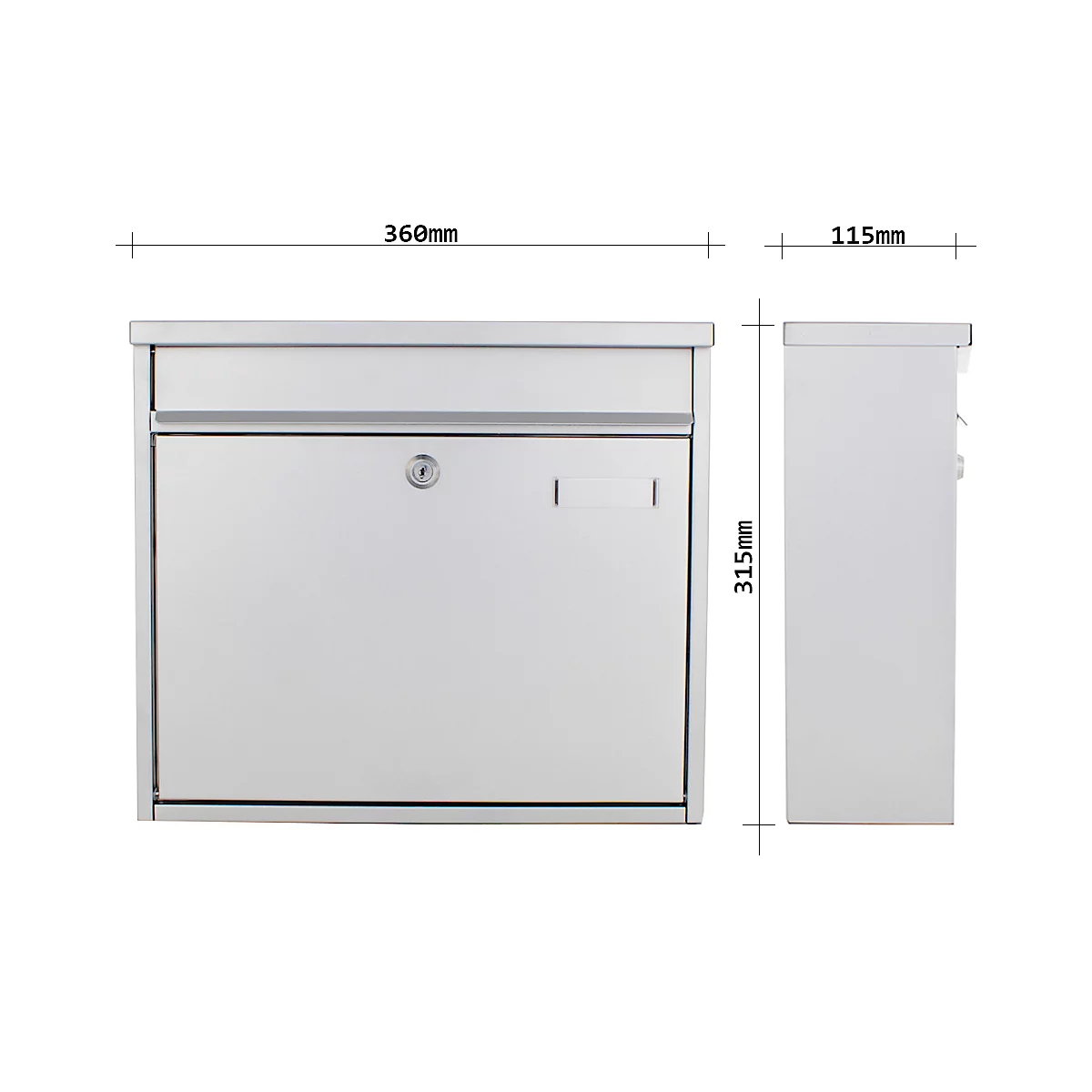 Boîte aux lettres Rottner highrise II argent