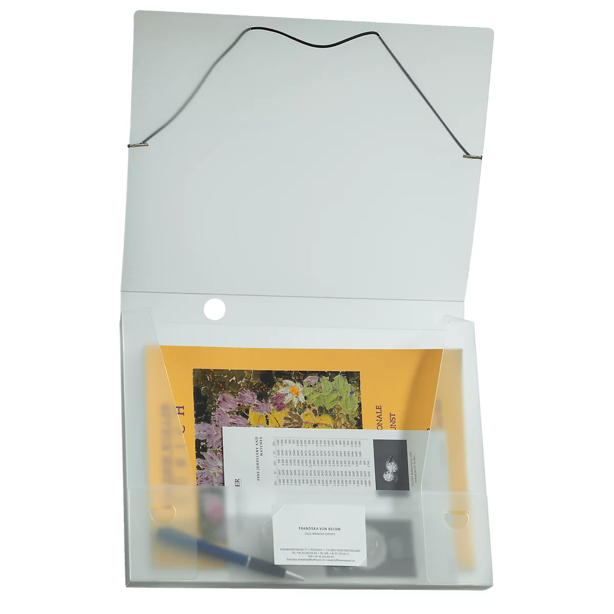 Boîte collectrice Kolma Penda Easy, A4, KolmaFlex, hauteur entière de 25 mm, semi-transparent