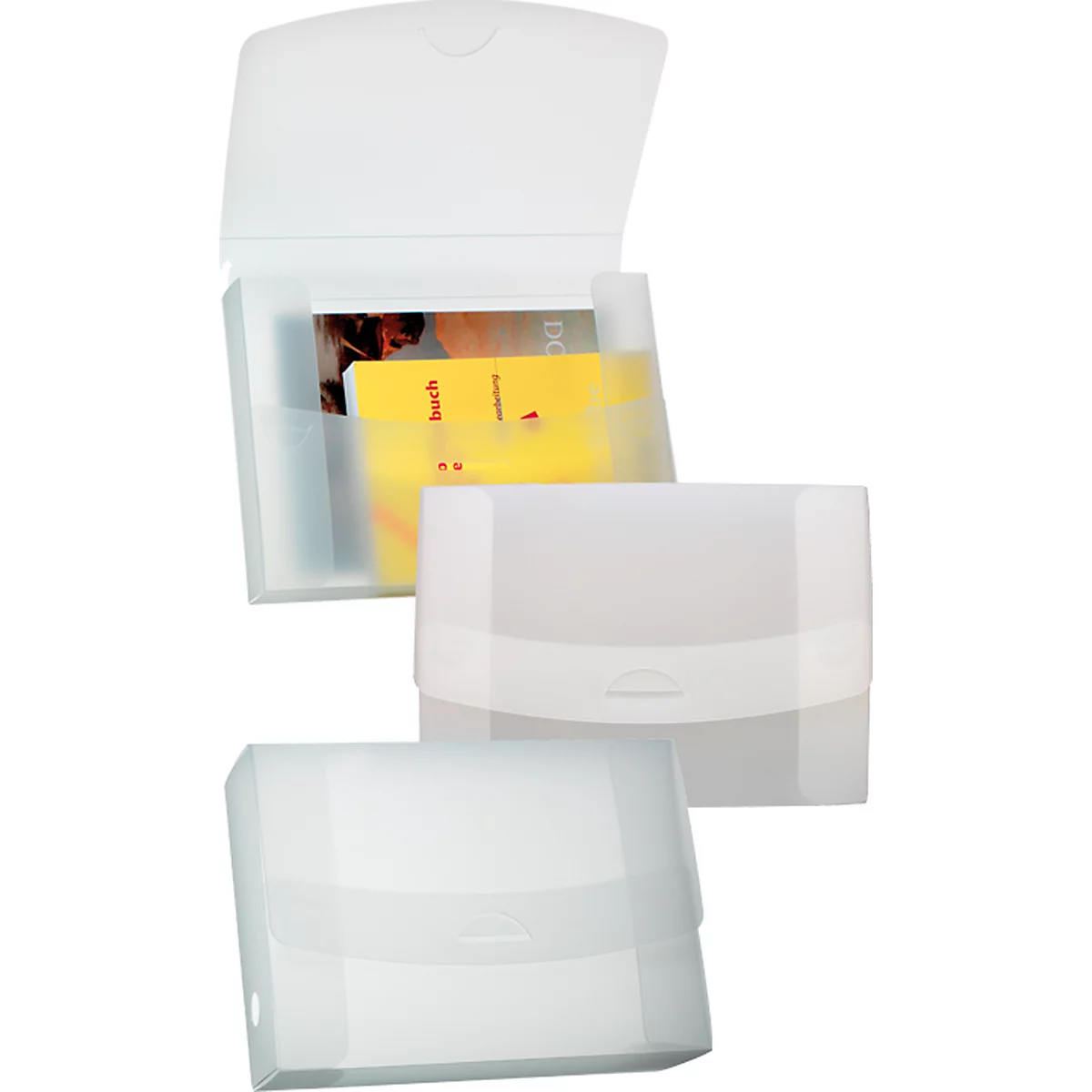 Boîte collectrice Kolma Penda Easy, A4, KolmaFlex, hauteur entière de 75 mm, semi-transparent