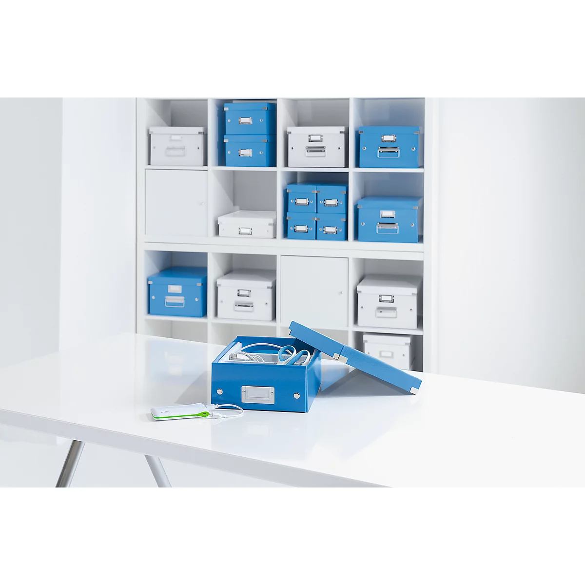 Boîte d'organisation Click + Store LEITZ®, taille moyenne, bleu