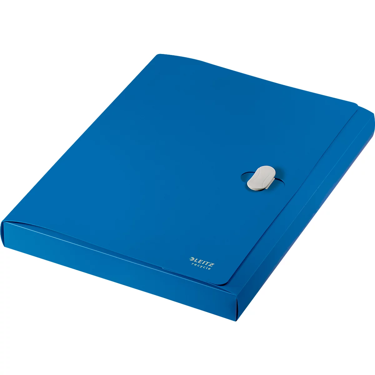 Boîte de classement Leitz Recycle, jusqu'à DIN A4, largeur de dos 30 mm, pour jusqu'à 250 feuilles, PP, bleu