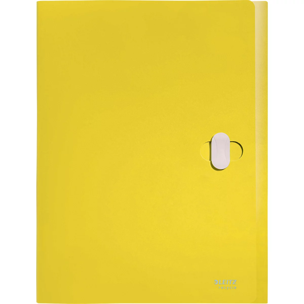 Boîte de classement Leitz Recycle, jusqu'à DIN A4, largeur de dos 30 mm, pour jusqu'à 250 feuilles, PP, jaune