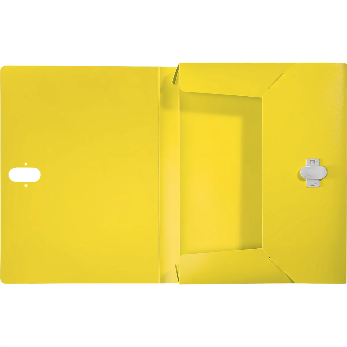 Boîte de classement Leitz Recycle, jusqu'à DIN A4, largeur de dos 30 mm, pour jusqu'à 250 feuilles, PP, jaune