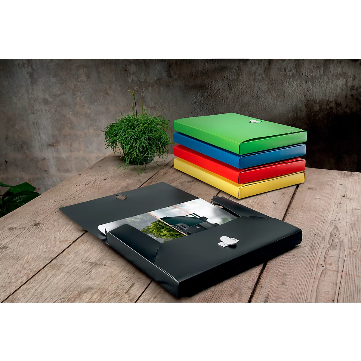 Boîte de classement Leitz Recycle, jusqu'à DIN A4, largeur de dos 30 mm, pour jusqu'à 250 feuilles, PP, vari. couleurs