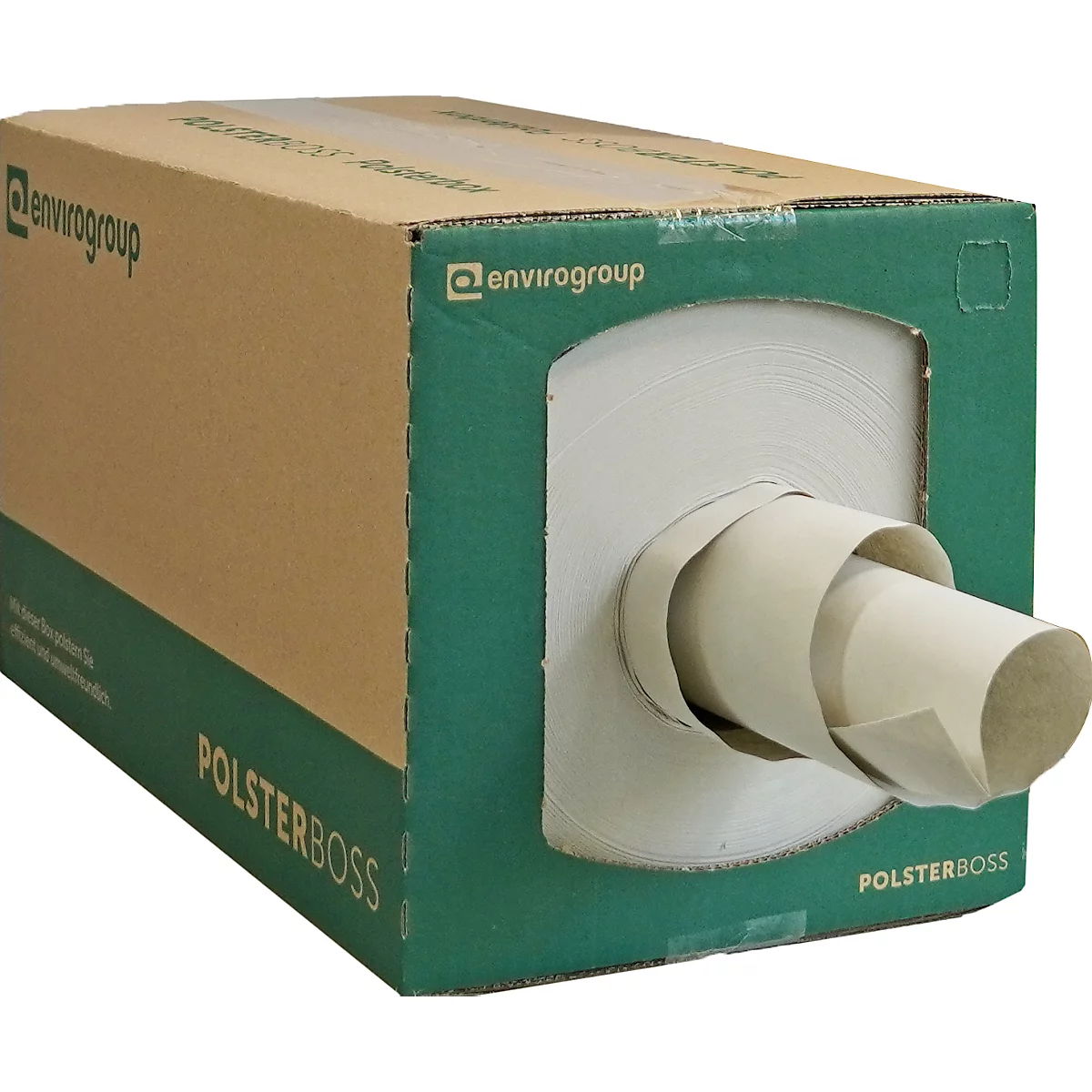 Boîte de papier macule, 290 lfm par bobine, pour le rembourrage de jusqu'à 1000 paquets