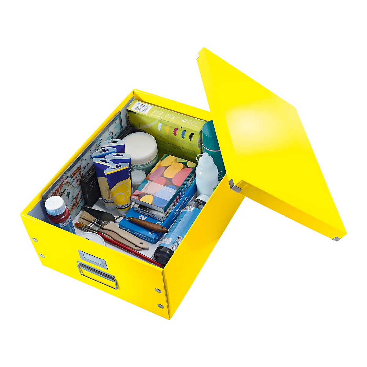 Boîte de rangement Click + Store Leitz®, en carton, pour format A3, jaune