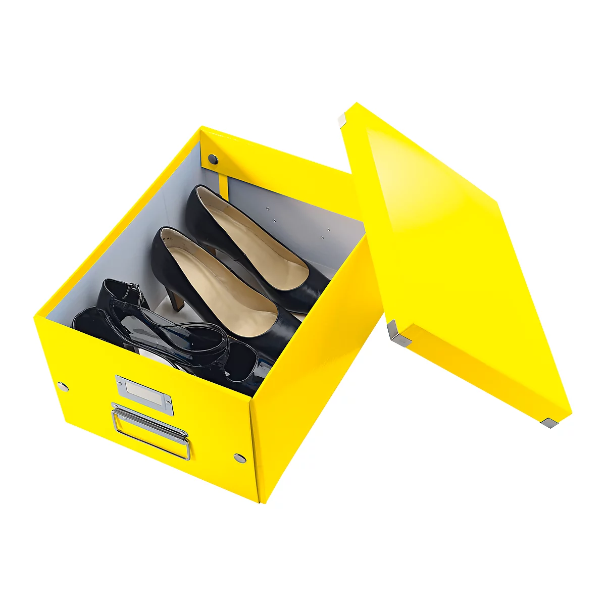 Boîte de rangement Click + Store Leitz®, en carton, pour format A4, jaune
