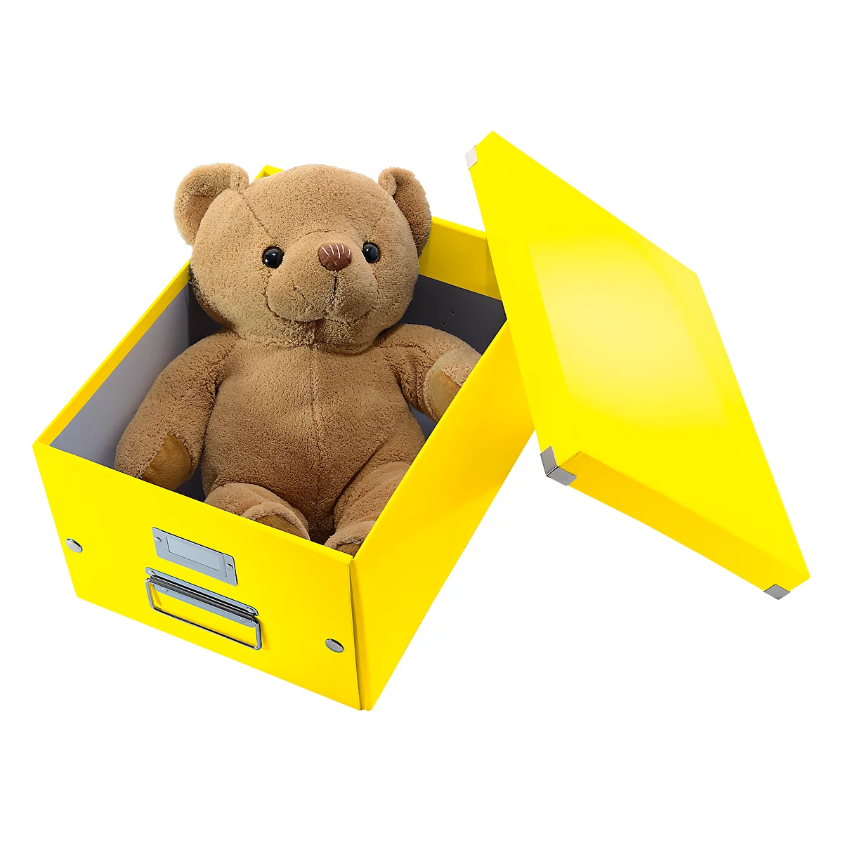 Boîte de rangement Click + Store Leitz®, en carton, pour format A4, jaune