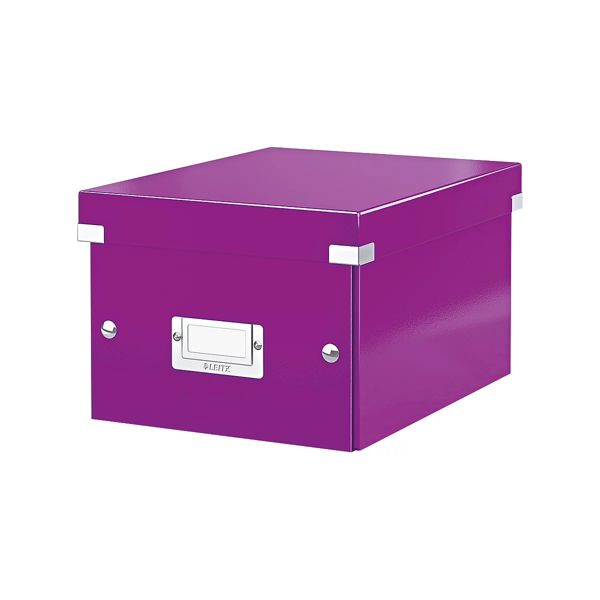 Boîte de rangement Click + Store Leitz®, en carton, pour format A5, violet