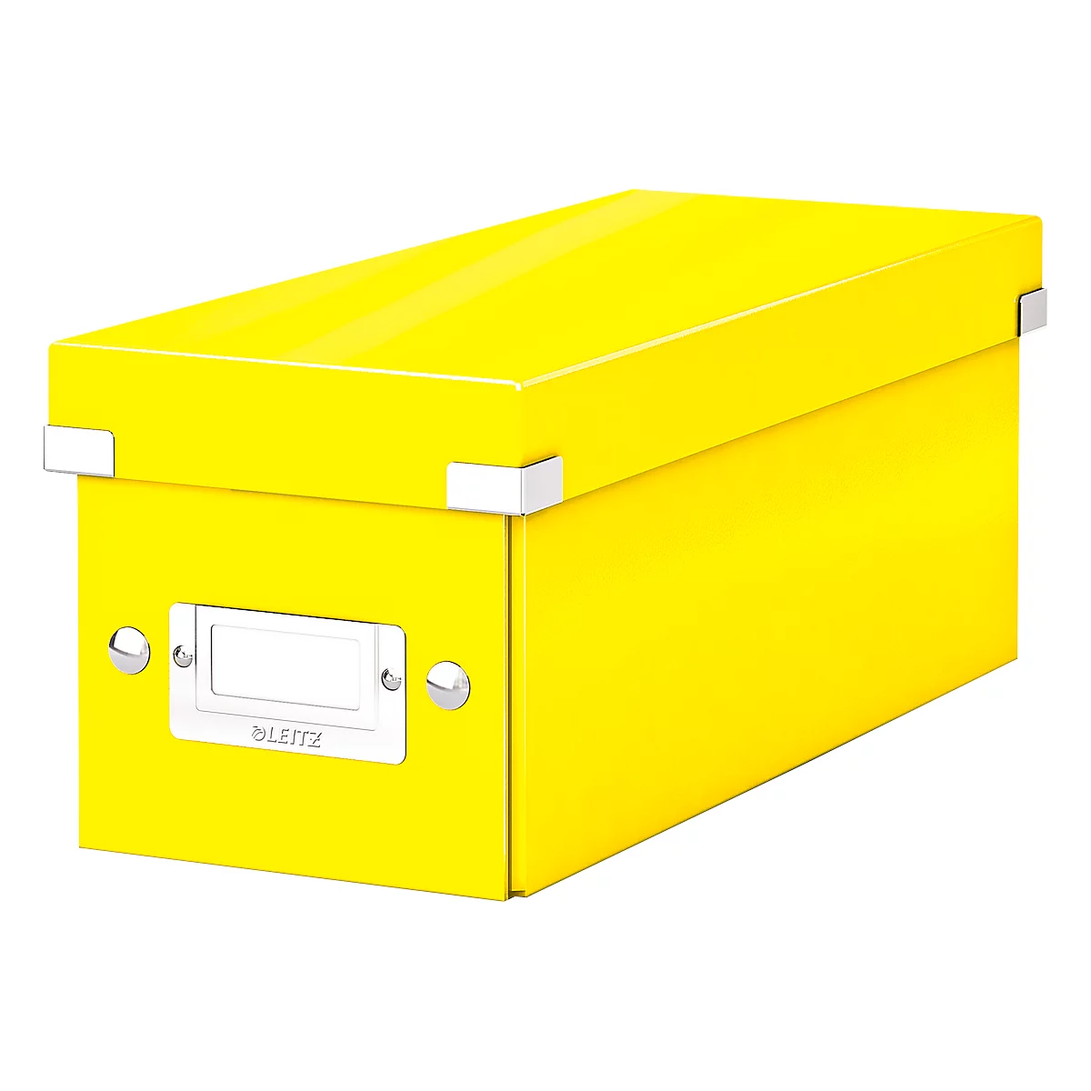 Boîte de rangement Click + Store LEITZ®, en carton, type CD, jaune