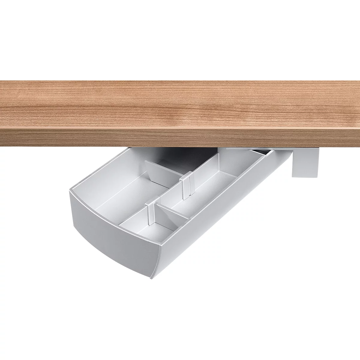 Boîte de rangement en sous-construction coupelle pivotante SWING, pivotant, alu blanc