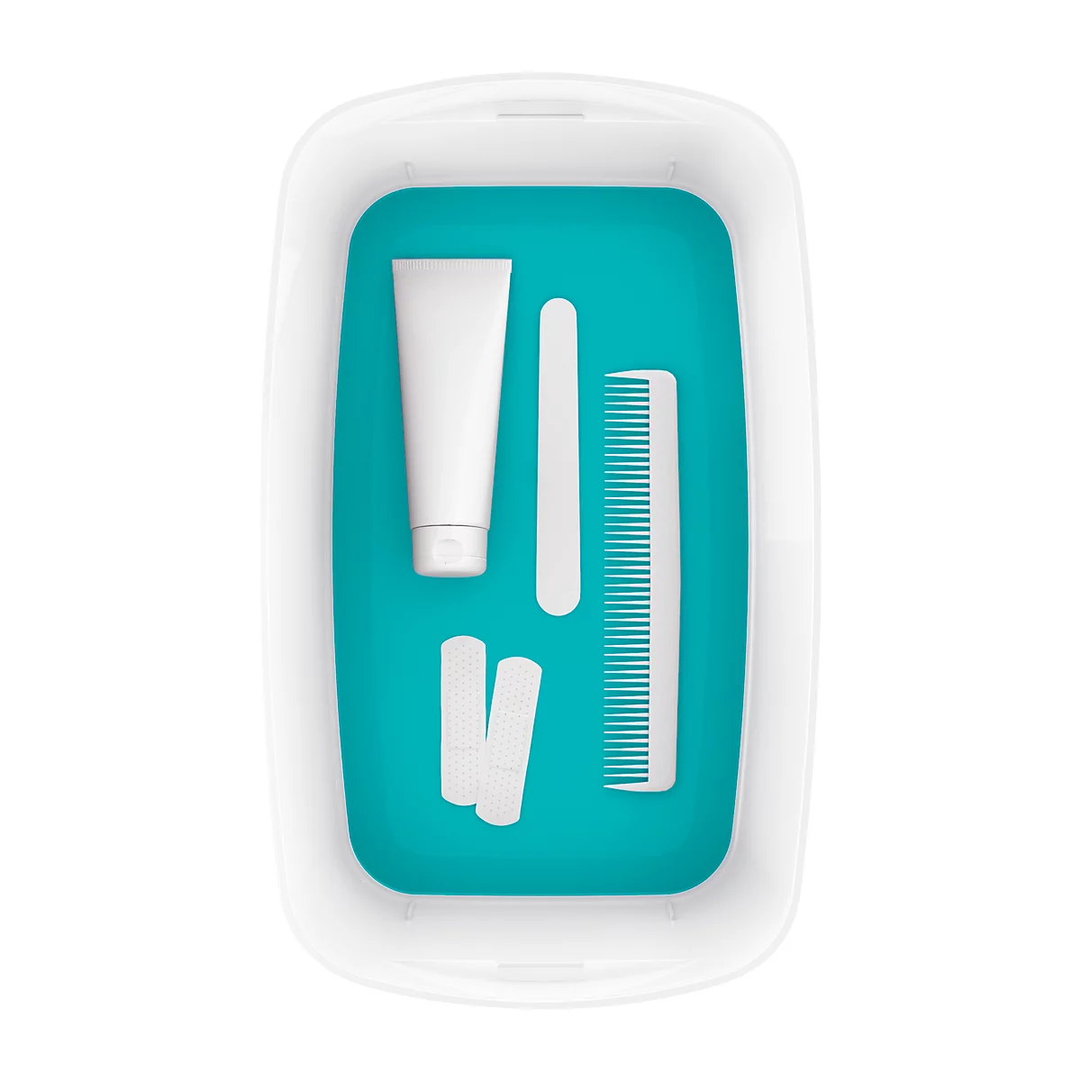 Boîte de rangement Leitz MyBox, DIN A5, pour les ustensiles, blanc/bleu glacé