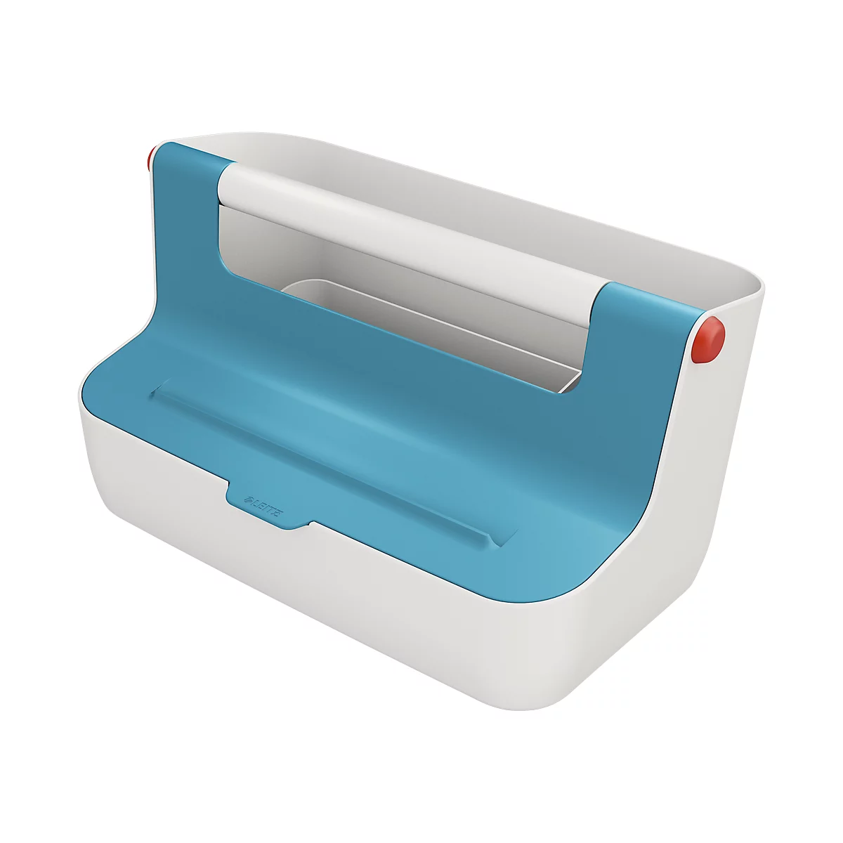 Boîte de rangement mobile Cosy Leitz®, poignée de transport et couvercle, jusqu'au format A4, bleu