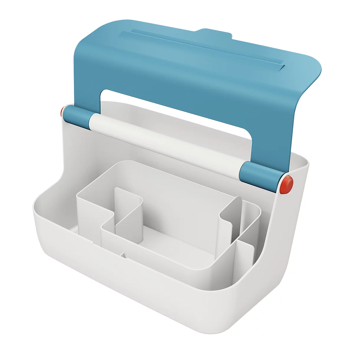 Boîte de rangement mobile Leitz® Cosy, poignée de transport et couvercle, jusqu'au format A4, bleu
