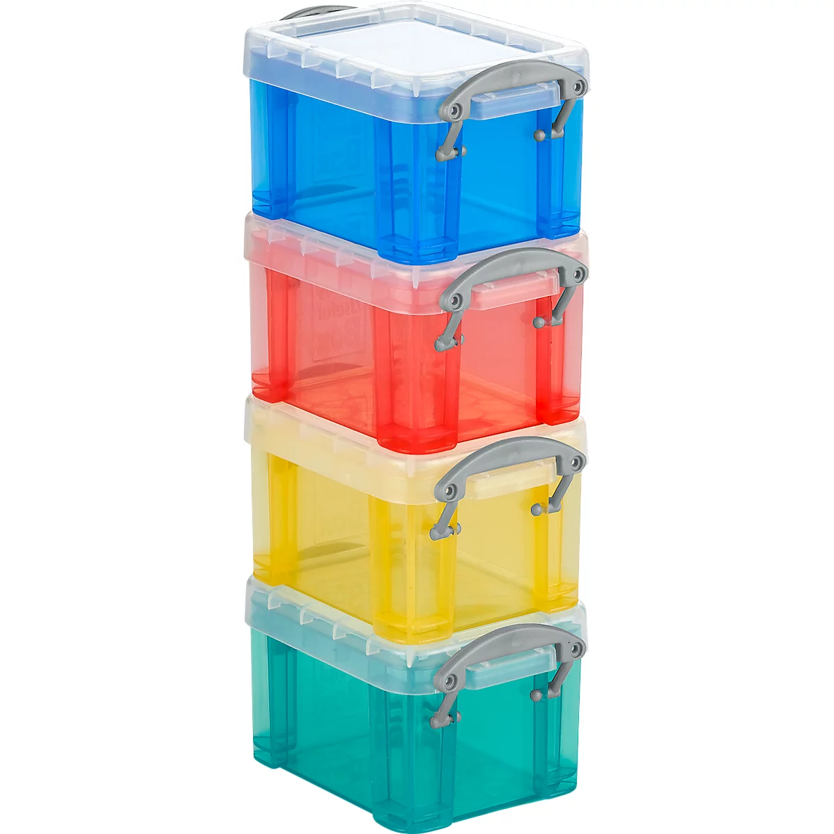 Really Useful Box boîte de rangement sur roulettes 160 l, transparent